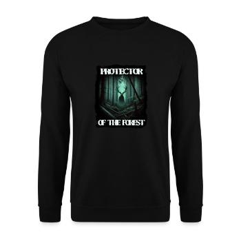 Leshy - Slavic protector of the forest - Unisex Sweatshirt - black - Front - Alina (178cm) & Michal (187cm)
