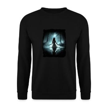 Undine - a beautiful demon comes out of the water - Unisex Sweatshirt - black - Front - Alina (178cm) & Michal (187cm)