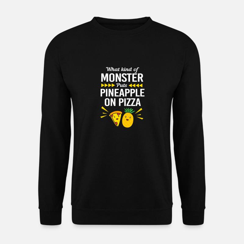 Pizza Hawaii Pizza Pineapple - Unisex Sweatshirt - black