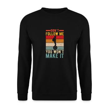 EUC Monoroue - Sweat-shirt Unisexe - noir - Devant - Alina (178cm) & Michal (187cm)