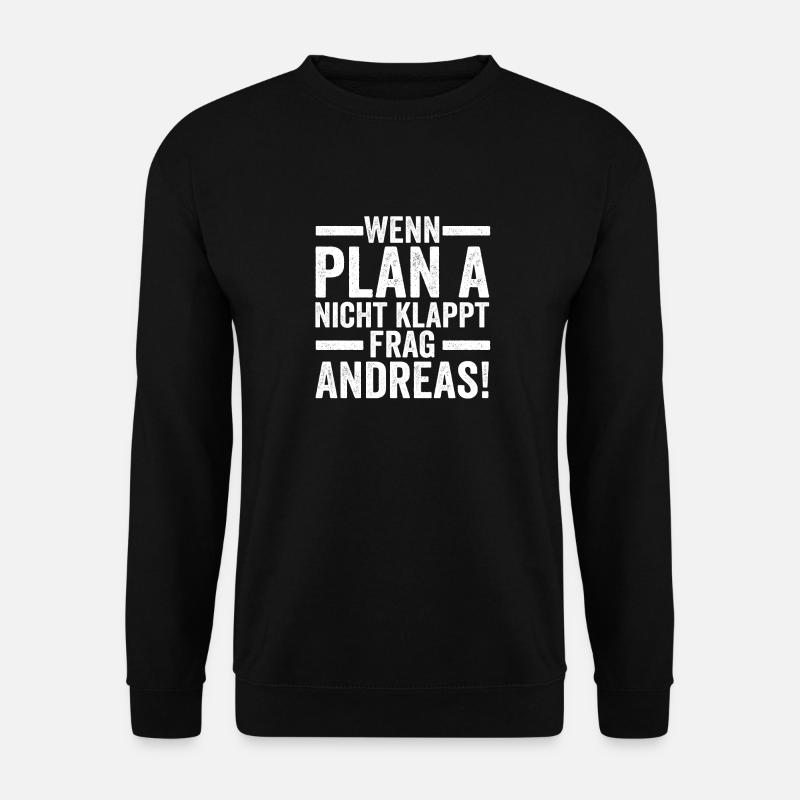 Vorname Andreas - Unisex Pullover - Schwarz