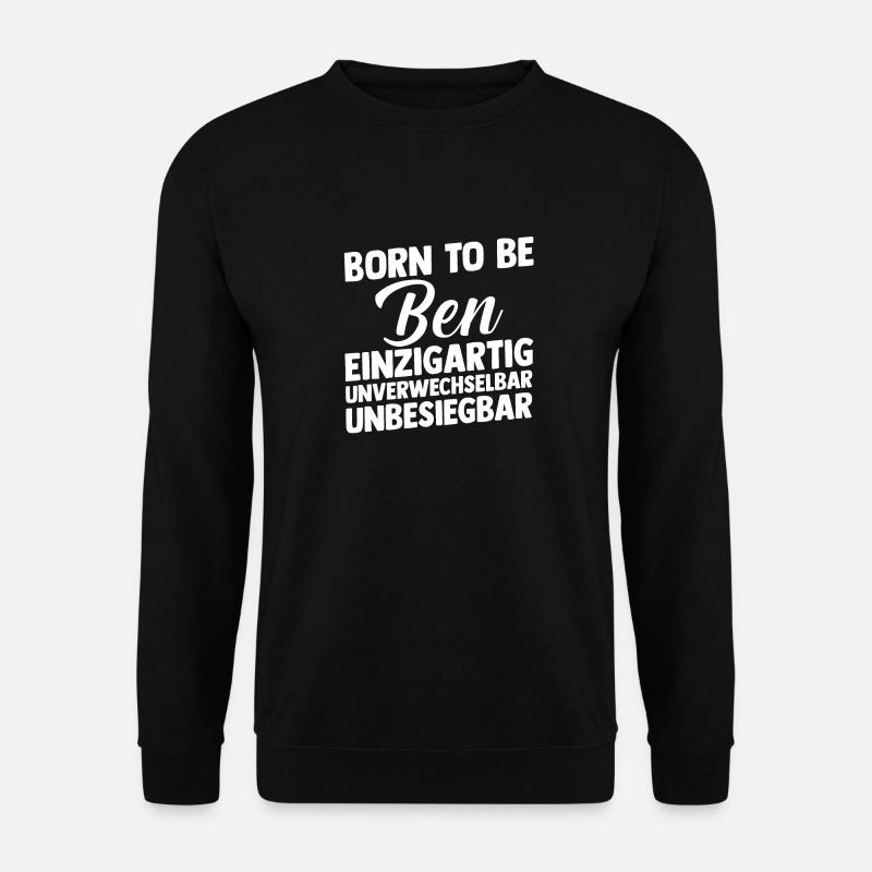 First name Ben - Unisex Sweatshirt - black