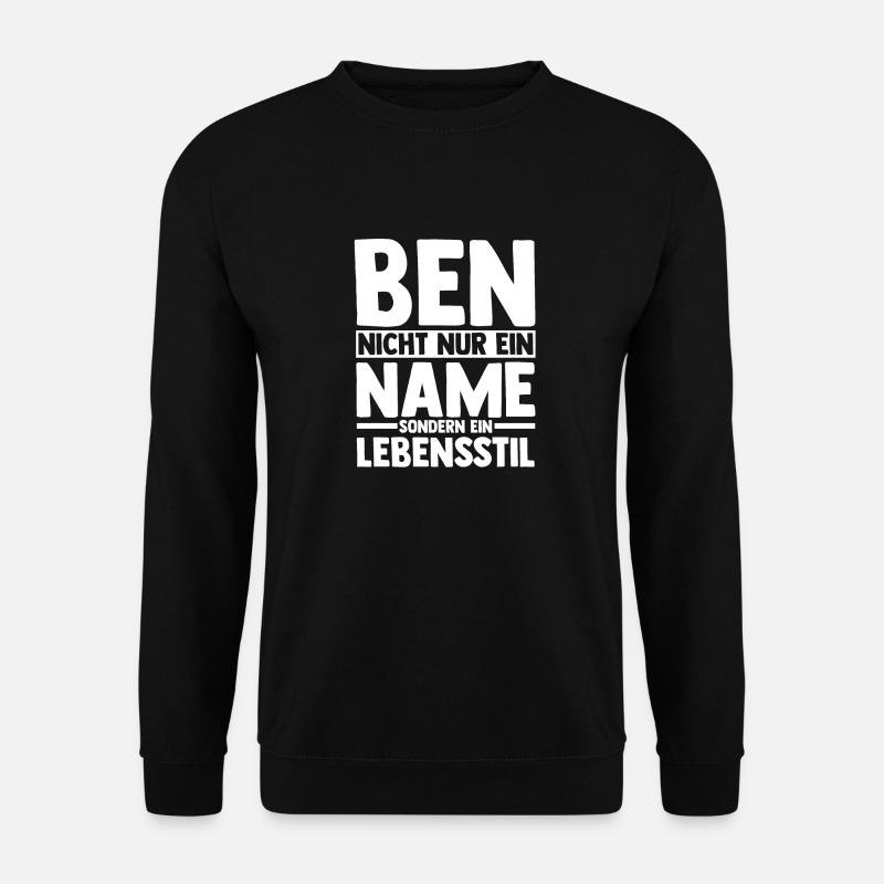First name Ben - Unisex Sweatshirt - black