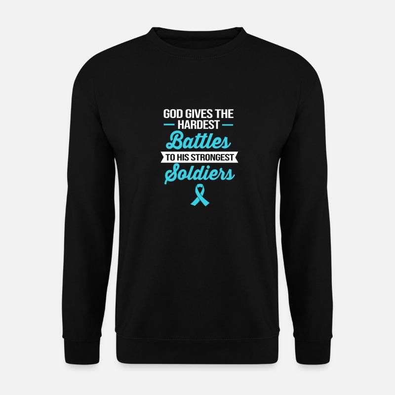 Lungenkrebs-Überlebender Krebs Lunge - Unisex Pullover - Schwarz