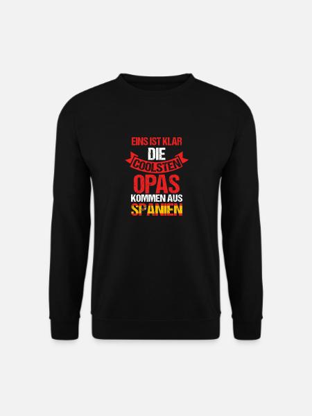 Spaniard, Grandpa, Grandfather, Spain - Unisex Sweatshirt - black