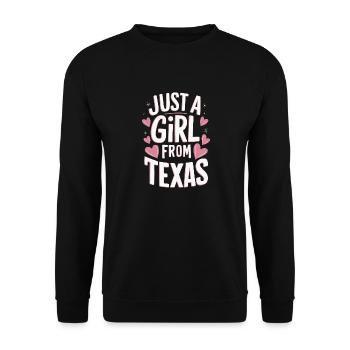 Texas State Texans Texas - Unisex Sweatshirt - black - Front - Alina (178cm) & Michal (187cm)