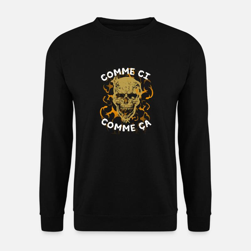 Comme ci comme ça Skull - Sweat-shirt Unisexe - noir