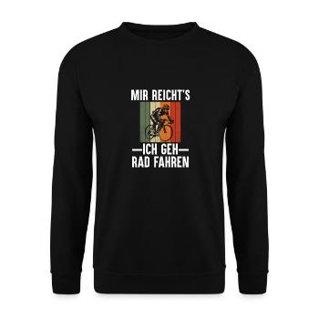 Vélo Dicton VTT Vélo de route Cycliste - Sweat-shirt Unisexe - noir - Devant - Alina (178cm) & Michal (187cm)