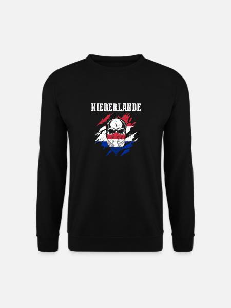 Pays-Bas Pays-Bas - Sweat-shirt Unisexe - noir