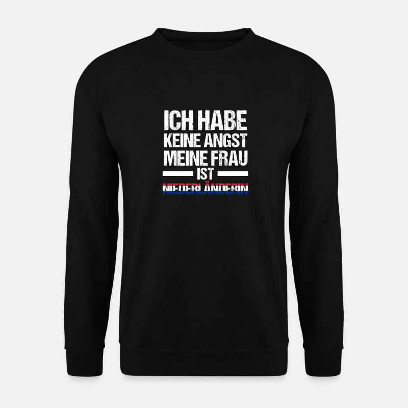 Pays-Bas Pays-Bas - Sweat-shirt Unisexe - noir