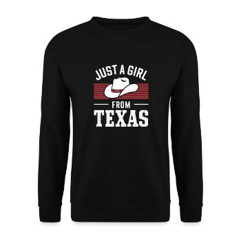 Texas State Texans Texas - Unisex Sweatshirt - black - Front - Alina (178cm) & Michal (187cm)