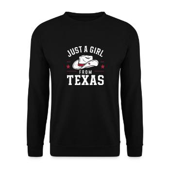Texas State Texans Texas - Unisex Sweatshirt - black - Front - Alina (178cm) & Michal (187cm)