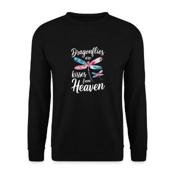 Libellule Libellules Insectes Nature - Sweat-shirt Unisexe - noir - Devant - Alina (178cm) & Michal (187cm)