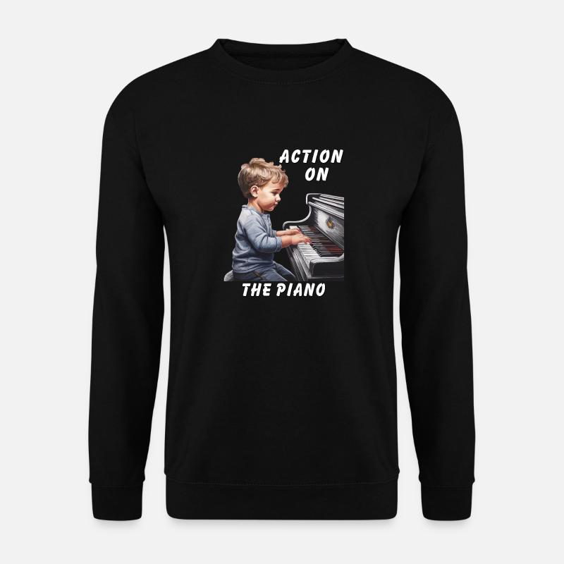 ACTION ON THE PIANO - Unisex Sweatshirt - black