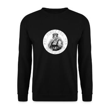 WOMAN FIGHT FOR YOUR RIGHTS - Unisex Sweatshirt - black - Front - Alina (178cm) & Michal (187cm)