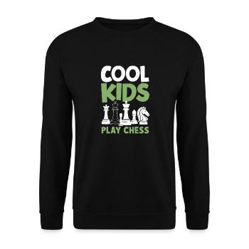 Chess Chess Player - Unisex Sweatshirt - black - Front - Alina (178cm) & Michal (187cm)