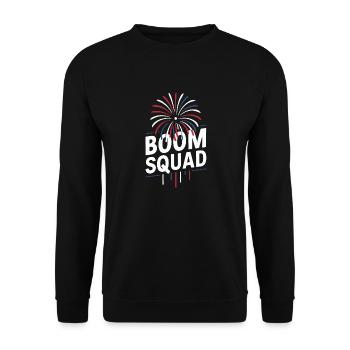 Pyrotechnics Fireworks Pyrotechnics - Unisex Sweatshirt - black - Front - Alina (178cm) & Michal (187cm)