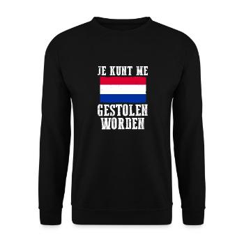 Pays-Bas Pays-Bas - Sweat-shirt Unisexe - noir - Devant - Alina (178cm) & Michal (187cm)