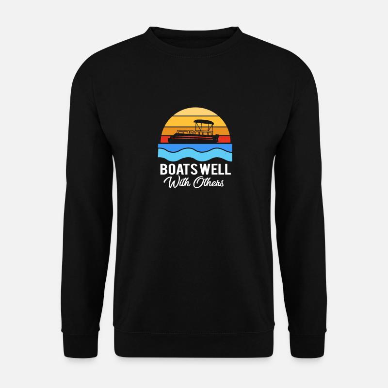 Bateau ponton Bateau Bateaux - Sweat-shirt Unisexe - noir