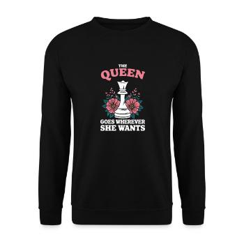 Chess Chess Player - Unisex Sweatshirt - black - Front - Alina (178cm) & Michal (187cm)