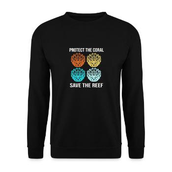 Aquarium Aquarist - Unisex Sweatshirt - black - Front - Alina (178cm) & Michal (187cm)