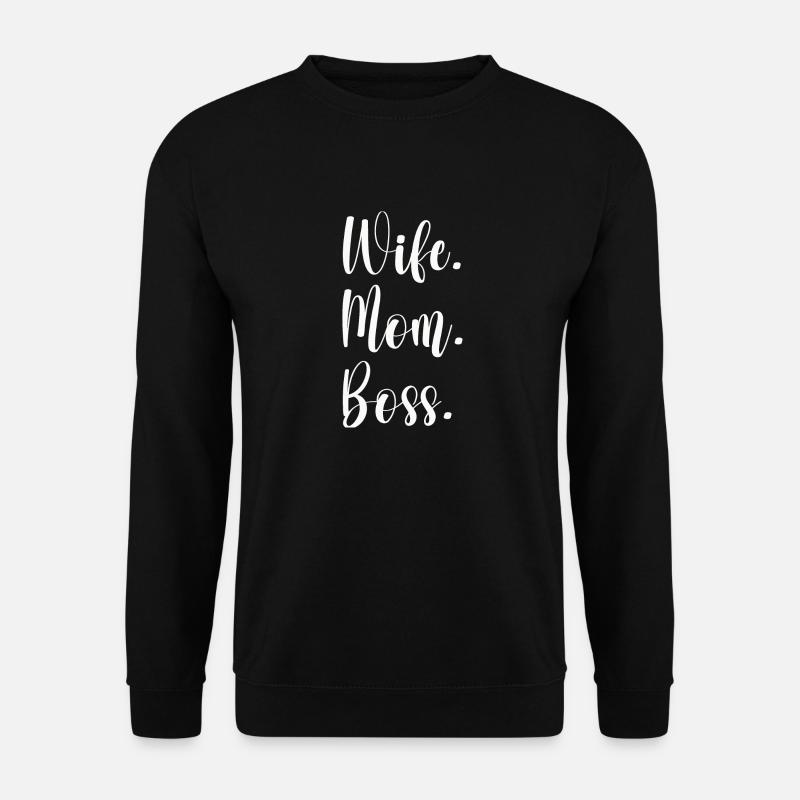 Wife Mom - Unisex Pullover - Schwarz
