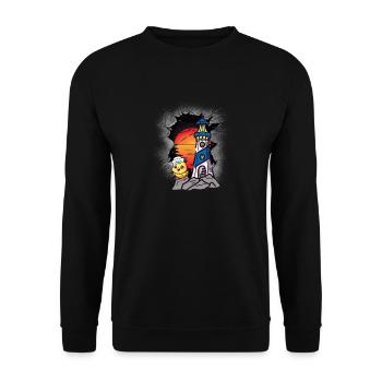 Phare Marin Marin Poussin Marin Côte - Sweat-shirt Unisexe - noir - Devant - Alina (178cm) & Michal (187cm)