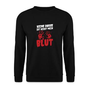 Costume d’Halloween Taché de Sang - Sweat-shirt Unisexe - noir - Devant - Alina (178cm) & Michal (187cm)