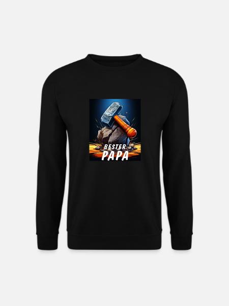 VA-THOR HAMMER BESTER PAPA - Unisex Pullover - Schwarz