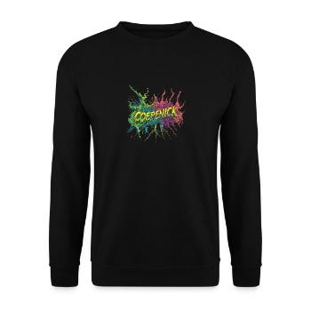 Berlin Köpenick Souvenir Cöpenick Graffiti Pop Art - Sweat-shirt Unisexe - noir - Devant - Alina (178cm) & Michal (187cm)
