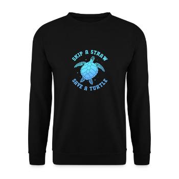 Aquariophile d’aquarium - Sweat-shirt Unisexe - noir - Devant - Alina (178cm) & Michal (187cm)
