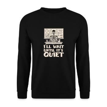 Halloween costume funny teacher celebrate - Unisex Sweatshirt - black - Front - Alina (178cm) & Michal (187cm)