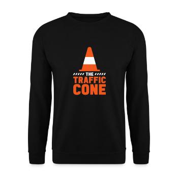 Halloween couple the traffic cone celebrate - Unisex Sweatshirt - black - Front - Alina (178cm) & Michal (187cm)