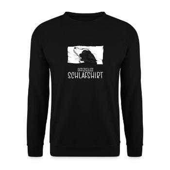 Chemise de nuit officielle Border Collie, chien - Sweat-shirt Unisexe - noir - Devant - Alina (178cm) & Michal (187cm)
