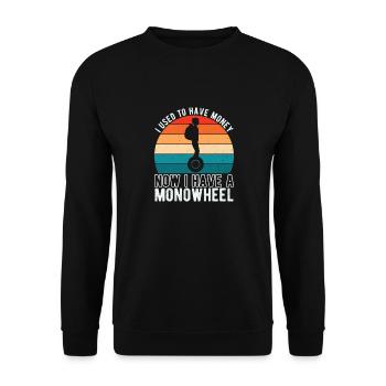 EUC Monowheel - Unisex Sweatshirt - black - Front - Alina (178cm) & Michal (187cm)