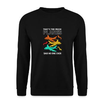 Air traffic controller - Unisex Sweatshirt - black - Front - Alina (178cm) & Michal (187cm)