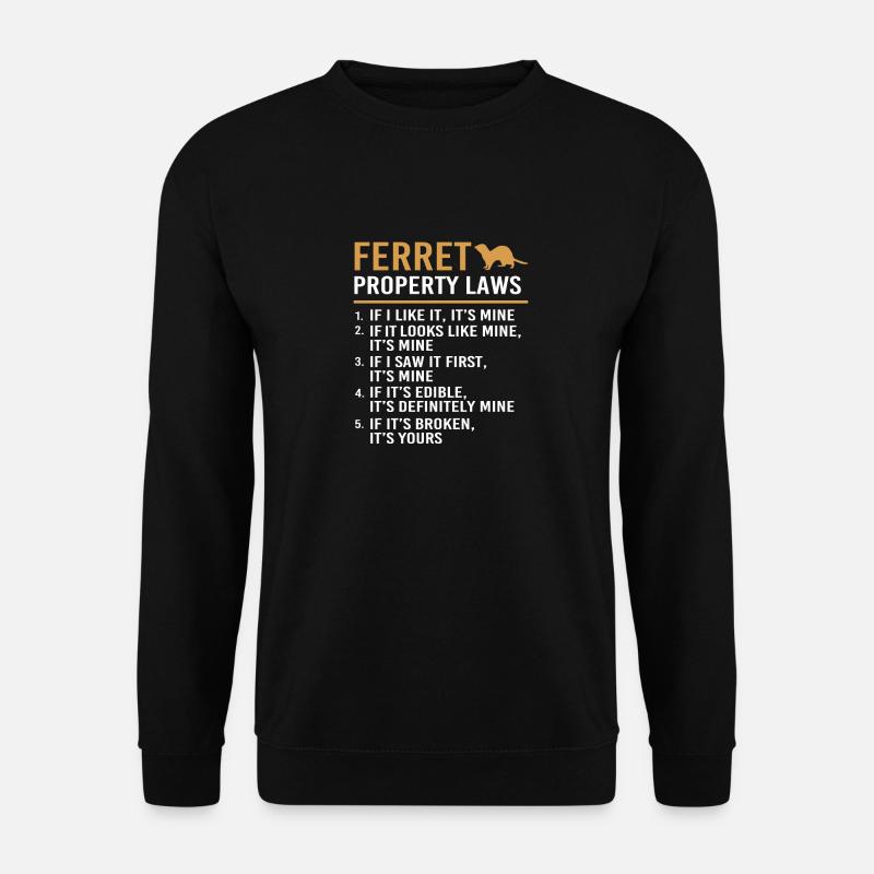 Frettchen - Unisex Pullover - Schwarz