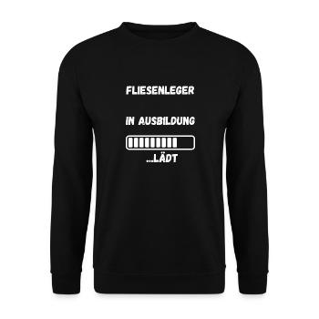 Tile Laying Training Apprentice Auzbi Tile Laying - Unisex Sweatshirt - black - Front - Alina (178cm) & Michal (187cm)