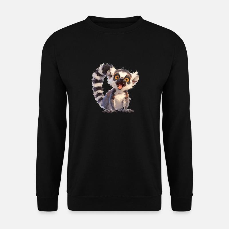 Lemuren Lemurs Lemur - Unisex Pullover - Schwarz