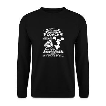 Cheerleading Being A Cheerleading Coach - Unisex Sweatshirt - black - Front - Alina (178cm) & Michal (187cm)