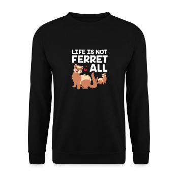 Furet - Sweat-shirt Unisexe - noir - Devant - Alina (178cm) & Michal (187cm)