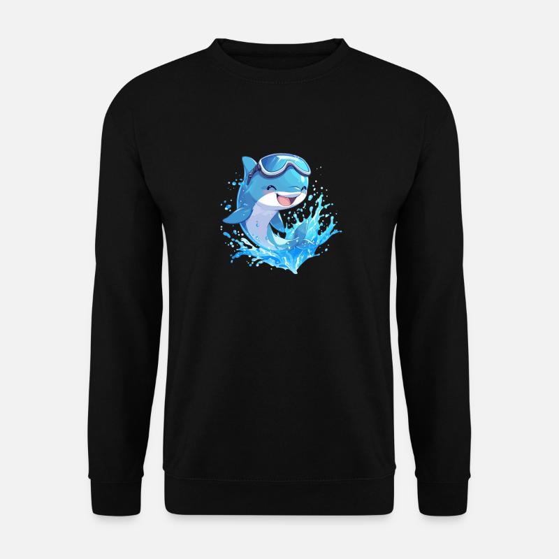 Dolphin Dolphins Dolphin - Unisex Sweatshirt - black