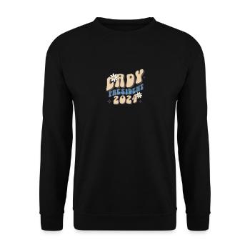 Lady President 2024: Kamala for Progress 2024 - Unisex Sweatshirt - black - Front - Alina (178cm) & Michal (187cm)