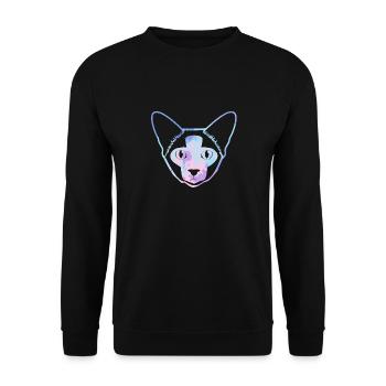Balinese Cat Balinese Cat Colorful - Unisex Sweatshirt - black - Front - Alina (178cm) & Michal (187cm)
