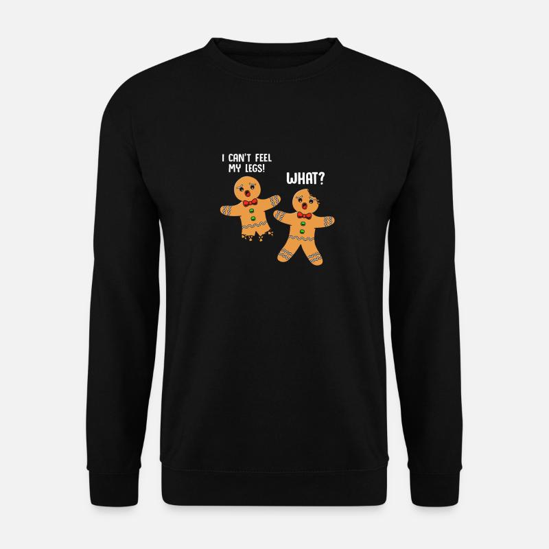 Gingerbread Man Gingerbread Heart Gingerbread Snacking - Unisex Sweatshirt - black
