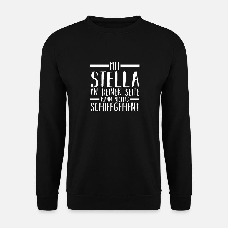 Vorname Stella - Unisex Pullover - Schwarz