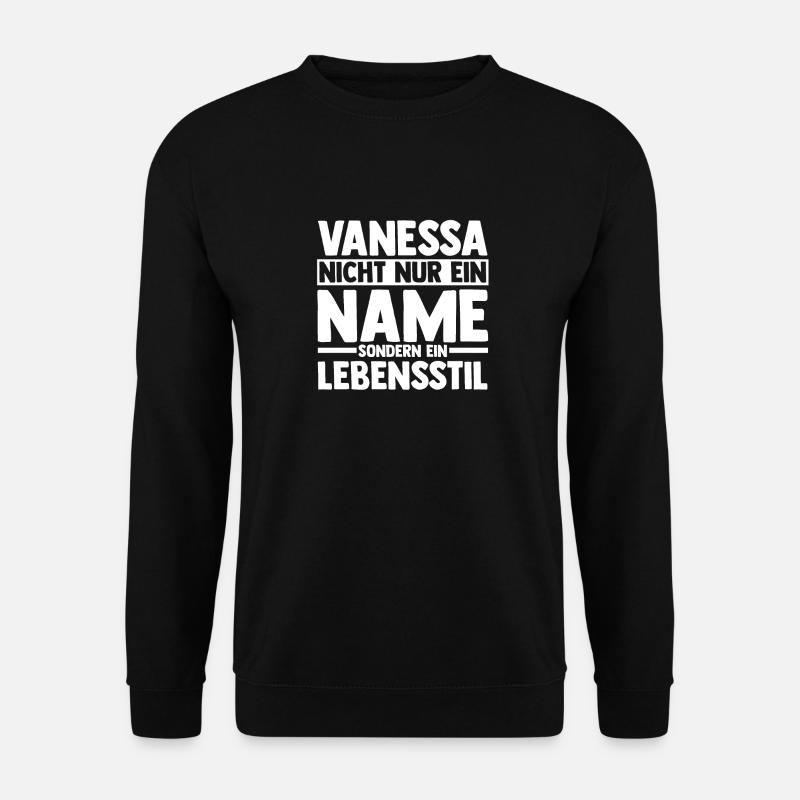 Vorname Vanessa - Unisex Pullover - Schwarz