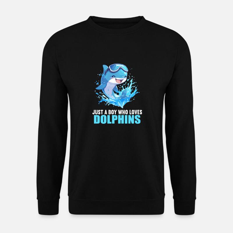 Dauphin Dauphins Dauphin - Sweat-shirt Unisexe - noir