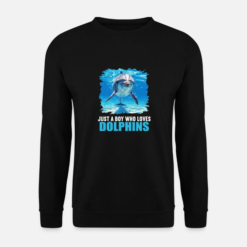 Dauphin Dauphins Dauphin - Sweat-shirt Unisexe - noir