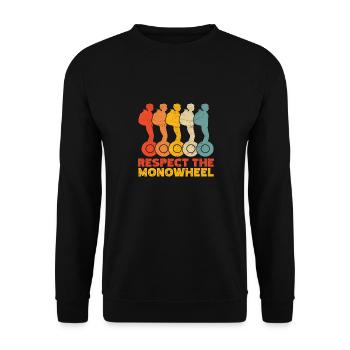 EUC Monowheel - Unisex Sweatshirt - black - Front - Alina (178cm) & Michal (187cm)